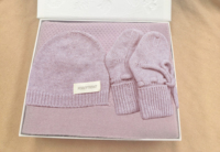 Ensemble cadeau pour nouveau-né en 3 pièces, bonnet en laine pure douce, chaussettes, couverture, accessoires, hiver, chaleur