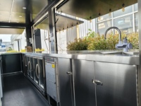 Casa Container Espandibile, Ristorante Mobile in Container, Bar e Caffè Prefabbricato con Cucina Completa