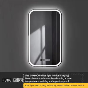 Espejo Inteligente Moderno con Luz LED Antivaho, Espejo de Pared para Baño, Espejo de Maquillaje con Pantalla Táctil para Tocador - Product Image 4