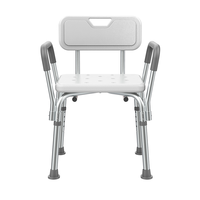 Chaise de douche portable imperméable et antidérapante avec hauteur réglable, chaise de douche en aluminium