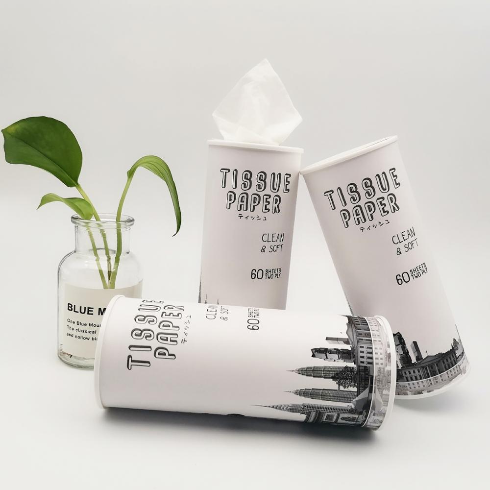 Тонкая работа; Удобная и мягкая 3 слоя ткани цилиндра коробка лицевые маски для автомобиля бумага