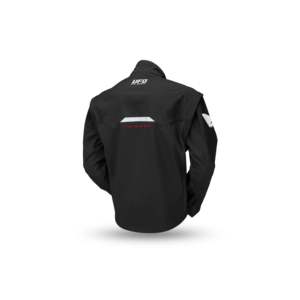 Giacca TAIGA ENDURO in vera pelle nera con maniche staccabili e chiusura con cerniera taglia XS a XL - Product Image 4