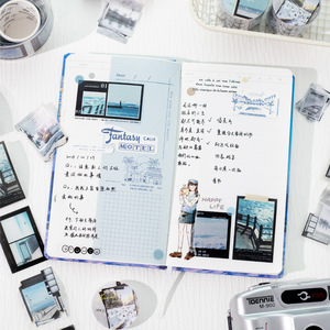 เทปสัตว์เลี้ยง1ม้วนชุดช่วงเวลานิรันดร์สมุดภาพสติกเกอร์ตกแต่ง DIY - Product Image 2