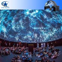 Tente de projection portable, dôme de planétarium gonflable avec projecteur à 360 degrés pour les écoles
