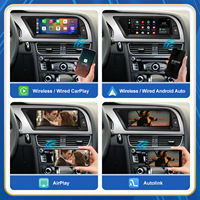 Lecteur multimédia à écran tactile 8,9 12,3'' avec Android Auto et CarPlay sans fil pour Audi A4 S4 B8 2009-2012, affichage GPS sur tableau de bord