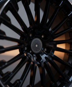 Nouvelles jantes en alliage d'aluminium Flow Formed pour <span class=keywords><strong>Mercedes</strong></span> W177/W206/W205/W213/W251 - Face et lèvre usinées noires, adaptable après-vente, déport 40 mm - Product Image 2