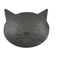 Tapis de litière pour chat en PVC imperméable moderne avec motif d'animaux de dessin animé pour utilisation sous la litière, toutes saisons