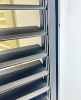 Obturador de aluminio integrado de estilo simple, material metálico para baños, dormitorios, cocinas, salas de estar, áreas de oficina, etc.-Liso