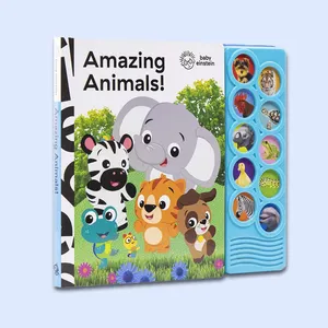 Sound book for kid color printing services accept custom requirement for size, content, sound
