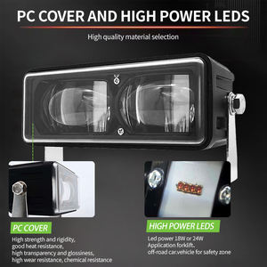 12v 24v bleu et vert double couleur équipement de construction danger zone rouge chariot élévateur voyant d'avertissement de sécurité - Product Image 2