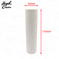 Nouvelle Arrivée Boîte de Présentation en Plastique PP avec Couvercle Pop Top pour Tubes King Size 109mm, Étiquette Personnalisée