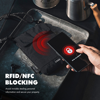 Pochette de téléphone anti-RFID personnalisée, sac de voyage en nylon à bandoulière, sac de passeport antivol, OEM