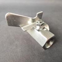 Mini-vanne à boisseau sphérique sanitaire de qualité alimentaire en acier inoxydable 304 316, micro-vanne filetée femelle, personnalisable OEM/ODM