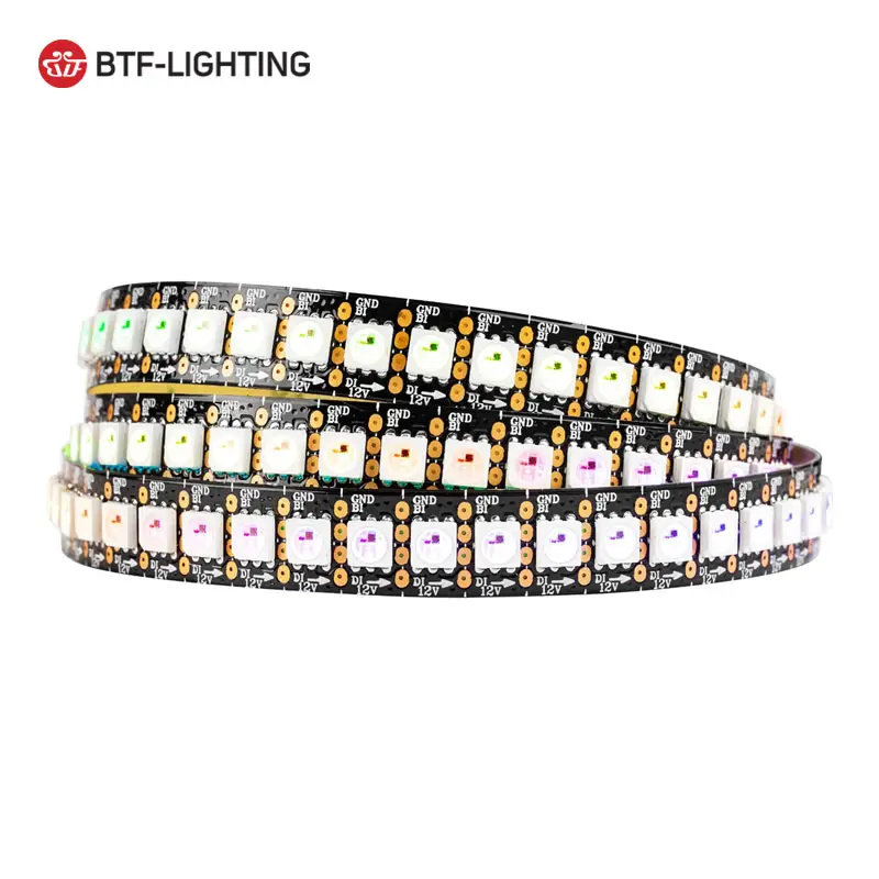 Btf טכנולוגיה ip30 ip65 ip67 12v rgb הדיגיטלי led רצועת סוג GS8208 ws2815