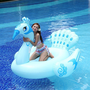 Blue Peacock Inflatable Float 180Cm Adult Pool Raft Water Toy - Product Image 3