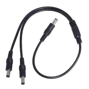 <span class=keywords><strong>1</strong></span> paquete de alimentación <span class=keywords><strong>1</strong></span> macho a 2 macho 5,5mm x 2,1mm Cable divisor de fuente de alimentación, cable adaptador divisor Y, cable Y de 2 vías - Product Image 3