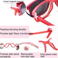 Lunettes de soleil polarisées pour enfants, garçons, avec sangle flexible magnétique réglable TR90 de luxe personnalisée 3601