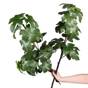 Rama de árbol de figo artificial Meng Jie de 30 cm a 100 cm, hojas verdes con frutos, planta decorativa de interior - Product Image 5