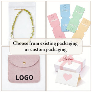 Collier en gros pour femmes avec perles de péridot naturel et perles d'eau douce, bijoux en cristal de guérison pour commande en gros de magasin de cristal - Product Image 3