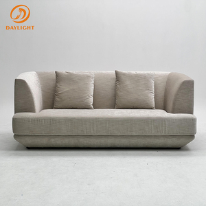 Sofá Inspirado en Wabi-Sabi, Brazos Curvos Suaves y Cojines Acolchados, Patas de Soporte Discretas, Comodidad <span class=keywords><strong>Serena</strong></span> para Sala de Estar y Relajación - Product Image 3