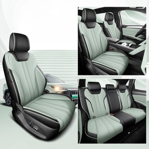 Coprisedili in Pelle di Lusso <span class=keywords><strong>su</strong></span> <span class=keywords><strong>Misura</strong></span> Beige per Byd Song Plus Golf Dodge Charger Land Rover Honda Civic Destroyer 05 - Product Image 6