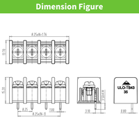 Bornier de barrière 8.25mm bande pcb vis connecteurs électriques nouveau design bas prix
