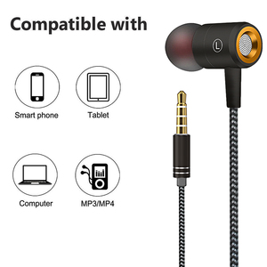 Jeu Noir Haute Qualité 3.5Mm Realme Dans-Oreille Pas Cher Rm512 Usbc Écouteurs Filaires - Product Image 5