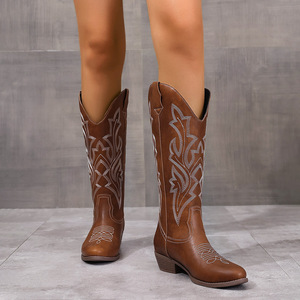 Goodyear Men's Square Toe Winter Cowboy Boots Genuine Leather Mexico USA Design Factory Custom boots - Product Image 3