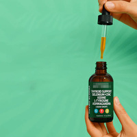 Gouttes pour la thyroïde Amazon TK Bestseller transfrontalières 60 ml, liquide oral au sélénium et à l'iode pour une meilleure densité osseuse