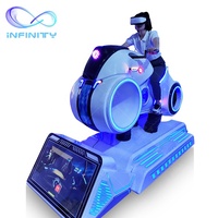 Machine de jeu de voiture VR 9D Crazy City, réalité virtuelle, simulateur de course automobile VR 9D, conduite de moto en réalité virtuelle