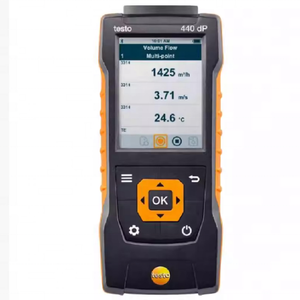 Testo 440 - Instrument de mesure de la vitesse de l'air et de l'IAQ pour tester les systèmes de ventilation et de climatisation, capteur de vitesse d'air Air V - Product Image 4