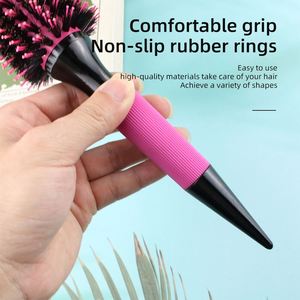 Pink Color MJ Top Brazil Style Hair <b>Brush</b> <b>Heat</b> Resistant Anti-Static Blow Drying Styling Curly Barber Salon - Product Image 6