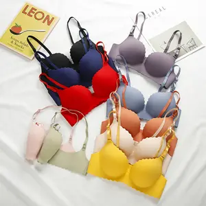 2021 sexy candy chest gathers new traceless underwear chip house no steel ring adjustment sheet traditional