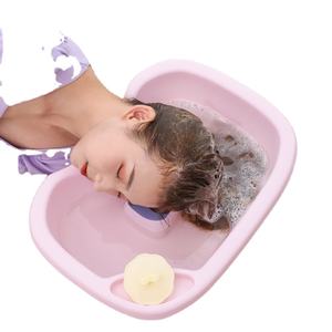 Cuenco de champú portátil de PVC portátil, lavabo de lavado de pelo de aire, lavabo de champú inflable para ancianos discapacitados - Product Image 1