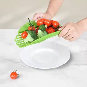 Creative Household Kitchen <b>Tools</b> <b>Silicone</b> Pot Side Strainer Vegetable Noodle Pour Dish Filter Baffle Colander <b>Tool</b> for Home - Product Image 5