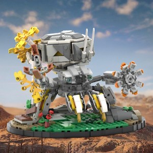 Funbuild Transport Class Machine Shellwalker con Base Horizon Blocks Game Figure Mech Monster Model Building Block - Product Image 2