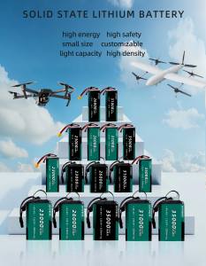 Batería de Polímero de Litio de Estado Sólido Recargable de 35,000mAh 6S 10C 3.7V para Drones |   Batería Lipo de Alto Rendimiento - Product Image 6