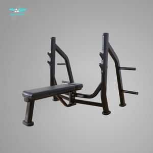 Hot Sell Commercial Flat <strong>Bench</strong> Press With <strong>Weight</strong> Storage Rack - Heavy Duty Gym Equipment - Product Image 1