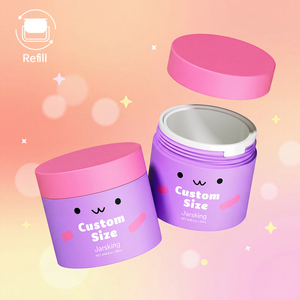 Tarro de plástico PP esmerilado vacío al por mayor de 110ml y 240ml con tapa, rellenable, para cosméticos, exfoliantes corporales, mascarillas capilares y cremas. - Product Image 2