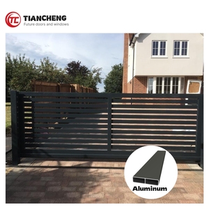 Porte coulissante automatique à télécommande <span class=keywords><strong>en</strong></span> aluminium de yard europé<span class=keywords><strong>en</strong></span> haut de gamme enduit de poudre Offre Spéciale sur la ligne - Product Image 6