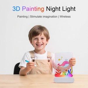 3D <span class=keywords><strong>Led</strong></span> trẻ em phòng cạnh giường ngủ trong suốt tái sử dụng Acrylic bằng văn bản Hội Đồng Quản Trị với đèn <span class=keywords><strong>LED</strong></span> cho trẻ em với màu sắc kỳ diệu - Product Image 4