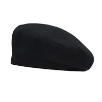 หมวกเบเร่ต์ปักลายแบบเรียบสำหรับผู้หญิง,หมวกแก๊ปเบเร่ต์สีดำสำหรับผู้หญิง