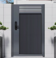 Porte en alliage d'aluminium durable, anti-corrosion, à ouverture automatique, design sur mesure de style français