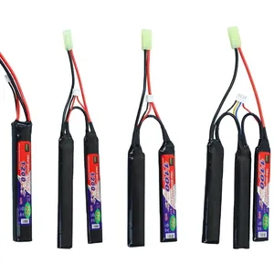 OEM Lipo airsoft 1200mah แบตเตอรี่ lipo 3s 11.1v nunchuck lipo แบตเตอรี่สามชุดสําหรับ m4