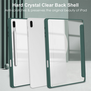 <span class=keywords><strong>Funda</strong></span> Transparente de Acrílico para <span class=keywords><strong>Samsung</strong></span> TAB S11 TAB S10 Lite con Ranura para Lápiz, <span class=keywords><strong>Funda</strong></span> Protectora Inteligente de Cuero PU a Prueba de Golpes - Product Image 6