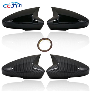 Noir brillant ABS Carbone Look M Style Carrosserie Kits Porte Latérale Rétroviseur Couvre Capuchons pour <span class=keywords><strong>Skoda</strong></span> Octavia RS <span class=keywords><strong>Scout</strong></span> 5E 2013-2019 - Product Image 2
