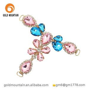 Sud America catena di cristallo del rhinestone scarpe da sposa <span class=keywords><strong>accessori</strong></span> decorativi per i sandali - Product Image 2