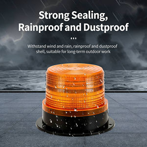 Nouveau phare stroboscopique LED ambre étanche IP65 12V 18W certifié CE/RoHS/ECE R65, 50 000 heures de fonctionnement - Product Image 1