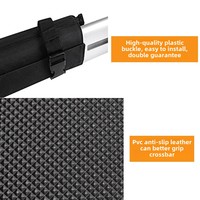 Porte-bagages souple pour toit de voiture avec compatibilité skateboard, planche de surf, coussin de bagages 76,2 cm X 7,6 cm X 3 cm pour un rangement pratique