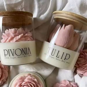 Eco-friendly <b>Soy</b> <b>Wax</b> Handmade Aromatherapy Scented Candle Custom Logo Option Luxury Glass Jar for Valentine's Day Diwali - Product Image 2